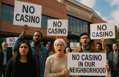 फ्लसिङ क्यासिनो विरुद्ध स्थानीयवासीको प्रदर्शनी, लाइसेंस समीक्षामा